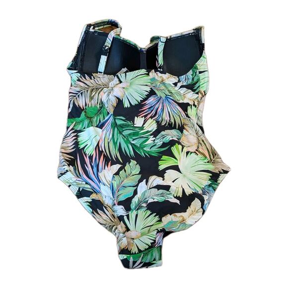 Nip Tuck Swimsuit Twistfront Kakadu Joanne Tummy Control 1 Piece Size 10 Floral - Picture 6 of 9